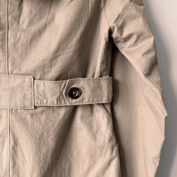 NEW 100% Cotton Short Trench Jacket in Khaki *Note - Picture 5 of 14